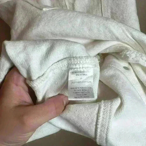 Sade & Sage white jean button down dress size small - Picture 5 of 5